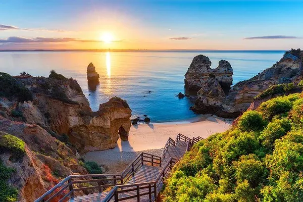 Scenic coast of the Algarve, Portugal