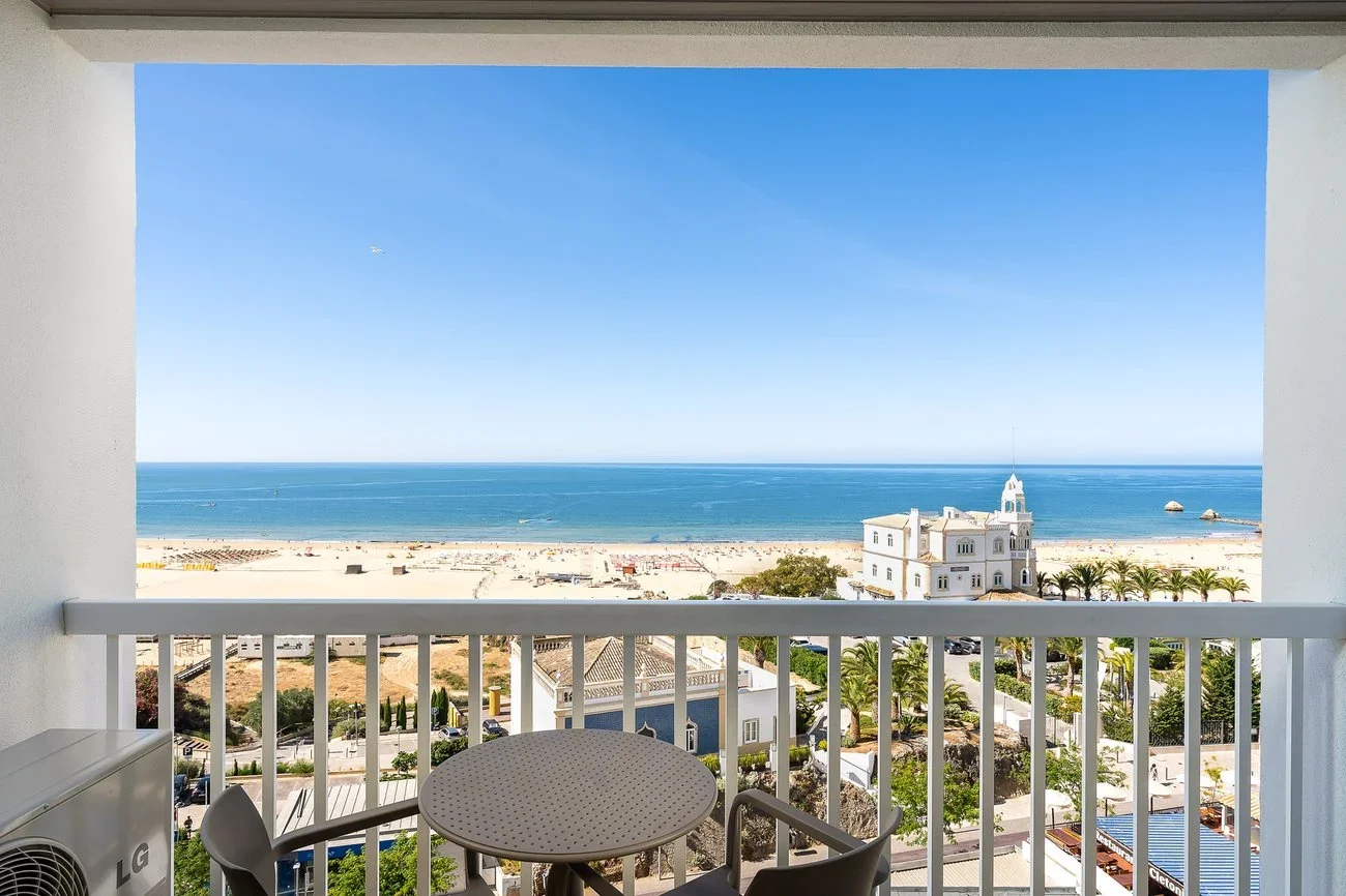 Private Oceanfront Suite Balcony with Praia da Rocha View
