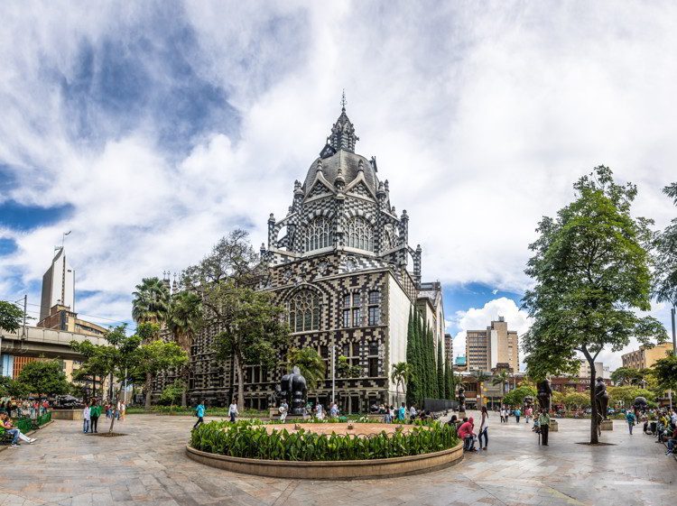 Botero Square and Palace of Culture, Medellin, Colombia