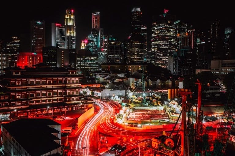 Singapore at night