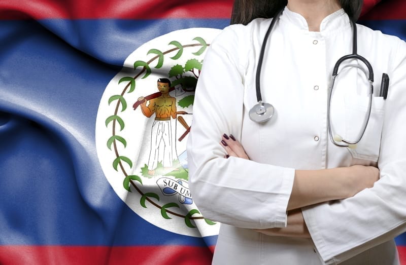 Conceptual image of national healthcare system in Belize