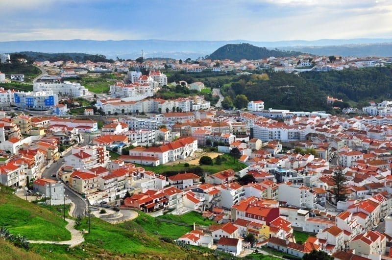 Nazare, beautiful white village of Portugal