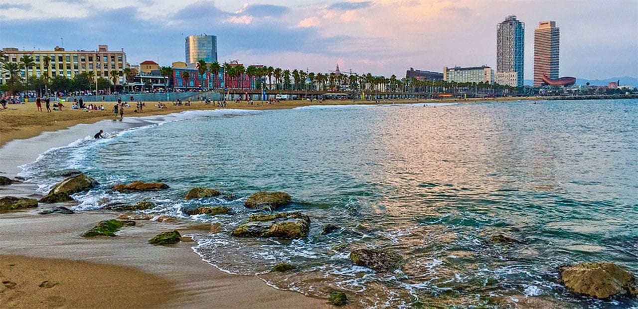 A beautiful afternoon on the coast of Spain