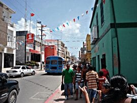 Street scene in Belize City