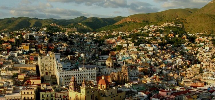 Aerial view of Guanajuato, Mexico