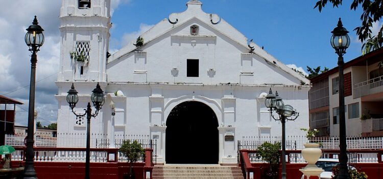 A view of the church located in downtown Las Tablas, Panama.