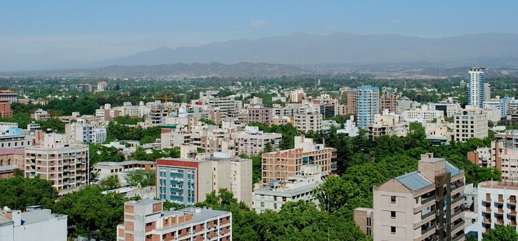 A view over the city of Mendoza, Argentina.