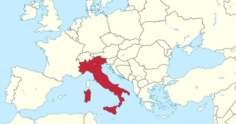 Map Of Italy And Europe Map Of Italy | Live and Invest Overseas