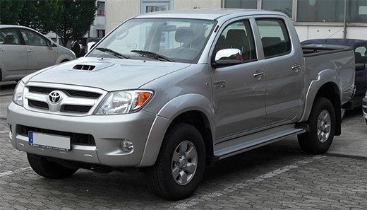 A Toyota pick up truck