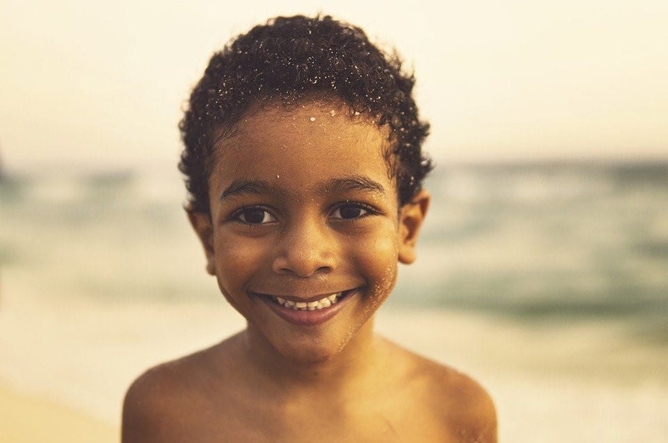 boy smiling in Belize