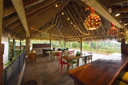 The terrace of a house in La Semilla, Panama
