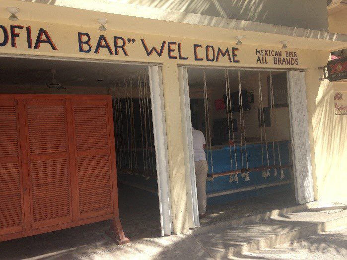 A bar in Playa del Carmen