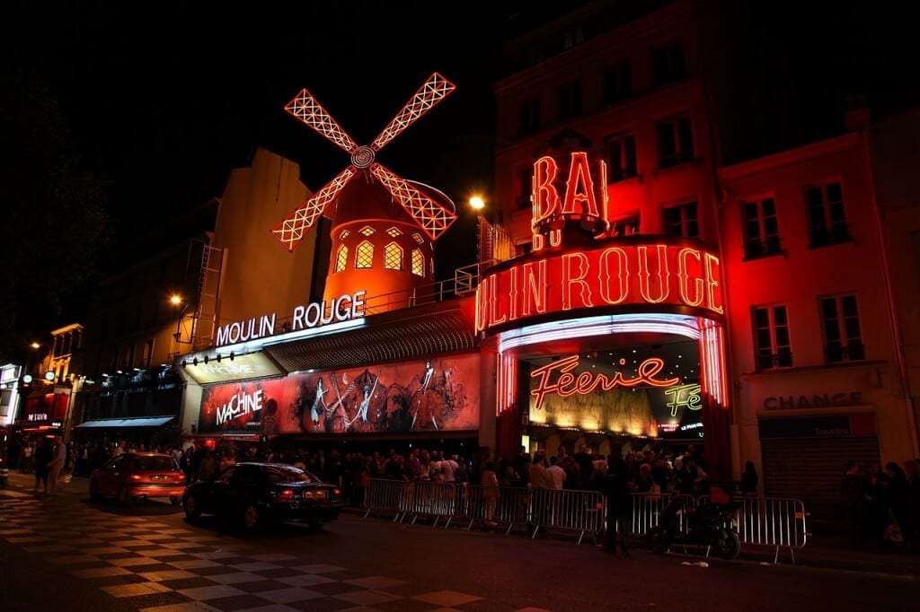 Moulin Rouge, on the Boulevard de Clichy.