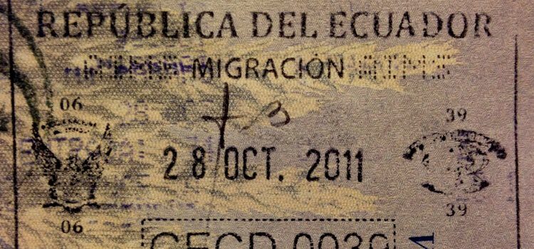 Ecuador Visa Stamp