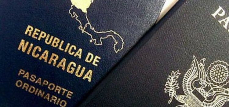 A Nicaragua passport and U.S. passport. nicaragua visa