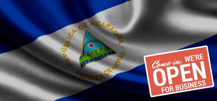 Sign saying that it is possible to start a business in Nicaragua.