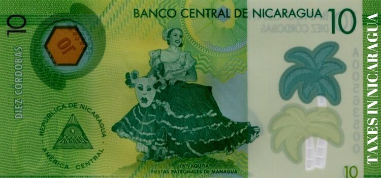 10 Nicarguan Cordobas used for paying taxes in Nicaragua