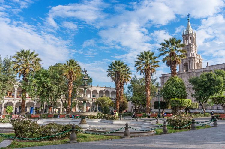 Cathedral of Arequipa in Peru