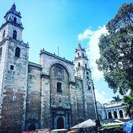 A colonial building in Merida, Mexico