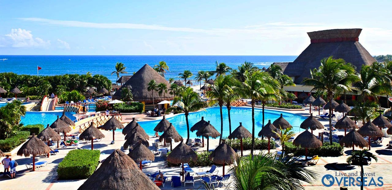 The Riviera Maya Best Resort Property Investment In Mexico A Beach Resort With Cabanas And Large Pools In Mexico