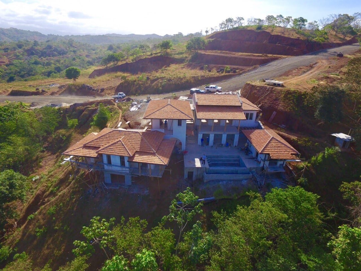 A view of the Founder’s Lodge from the water taken by a drone about a month ago...