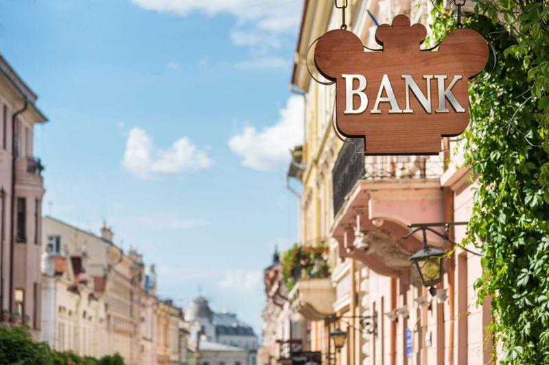 Opening A Bank Account In Panama. A high street bank in nice town