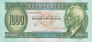 a 1000 forint bill