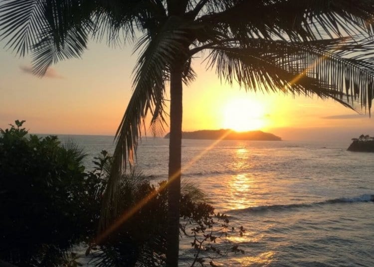 Sunset at Panama Azuero Coast