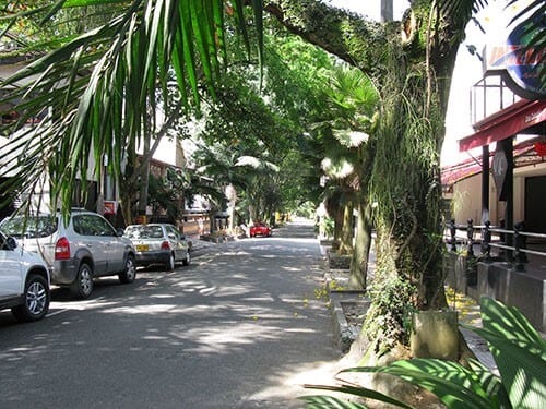El Poblado Colombia Shady Street