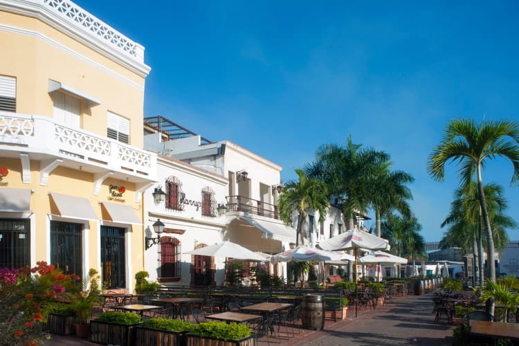 Plaza de la Hispanidad in Santo Domingo, Dominican Republic.