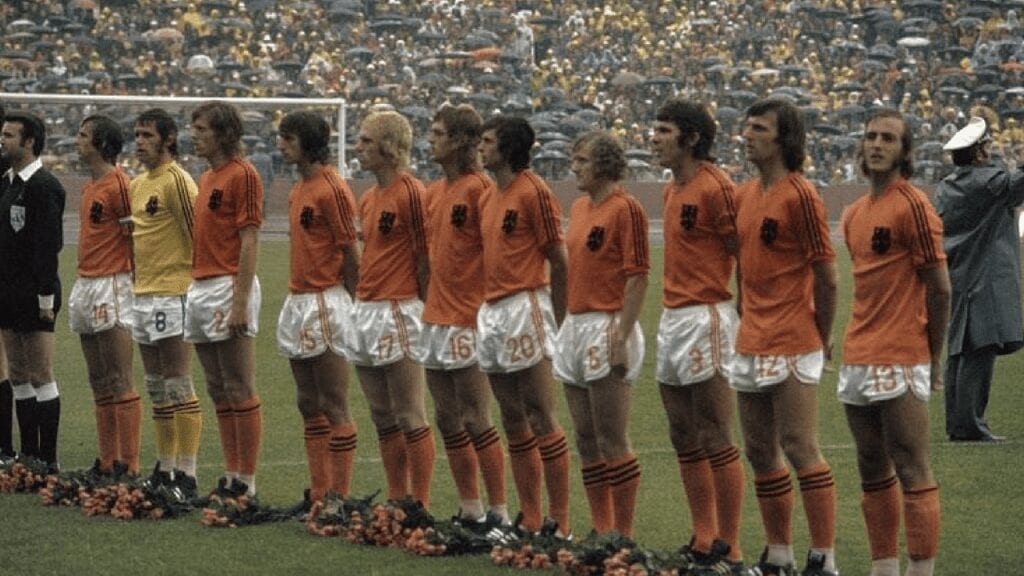 The Netherlands team before 1974 World Cup Final