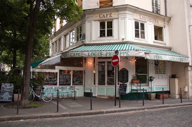 Cafe "Louis Philippe", Paris, France.