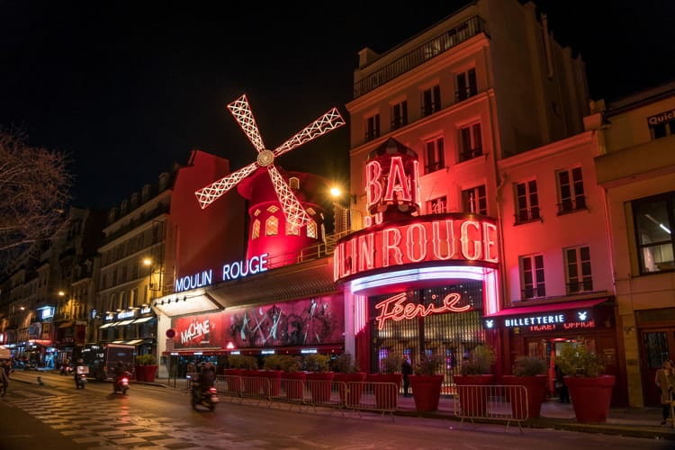 Moulin Rouge, Paris, France.