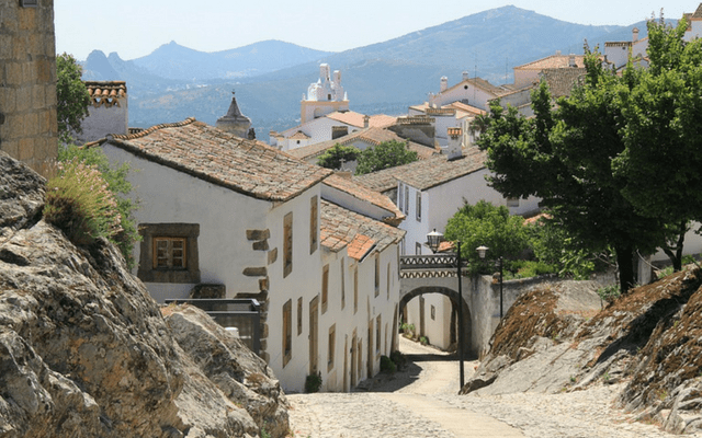 A quiet street in Alentejo, Portugal