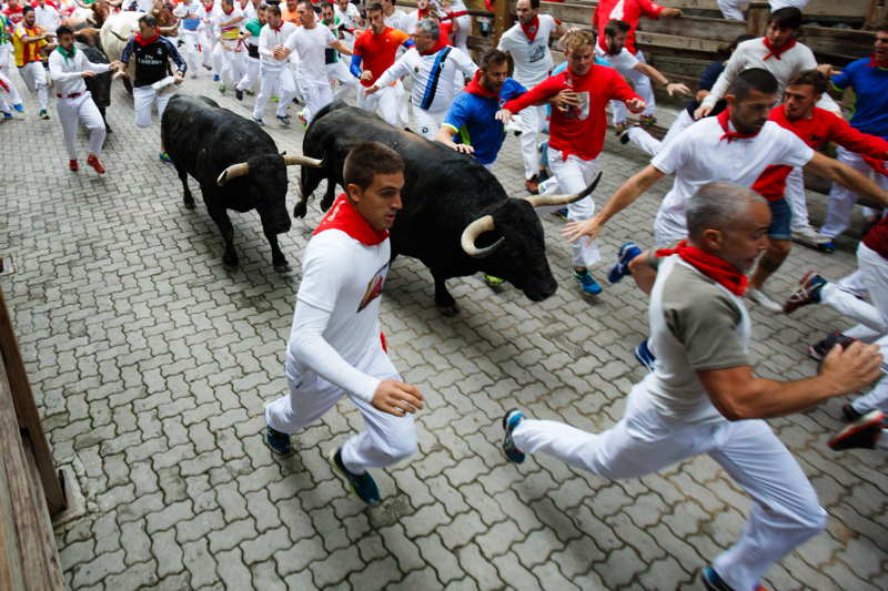 Photos Running Of The Bulls In Pamplona Spain