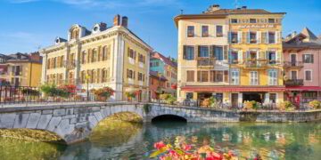 Canal de Thiou, Annecy, France.
