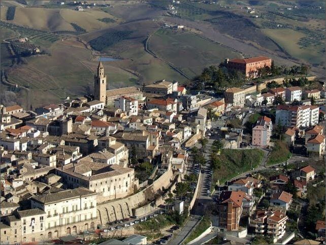 citta sant'angelo aerial view