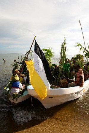 Garifuna boats landing