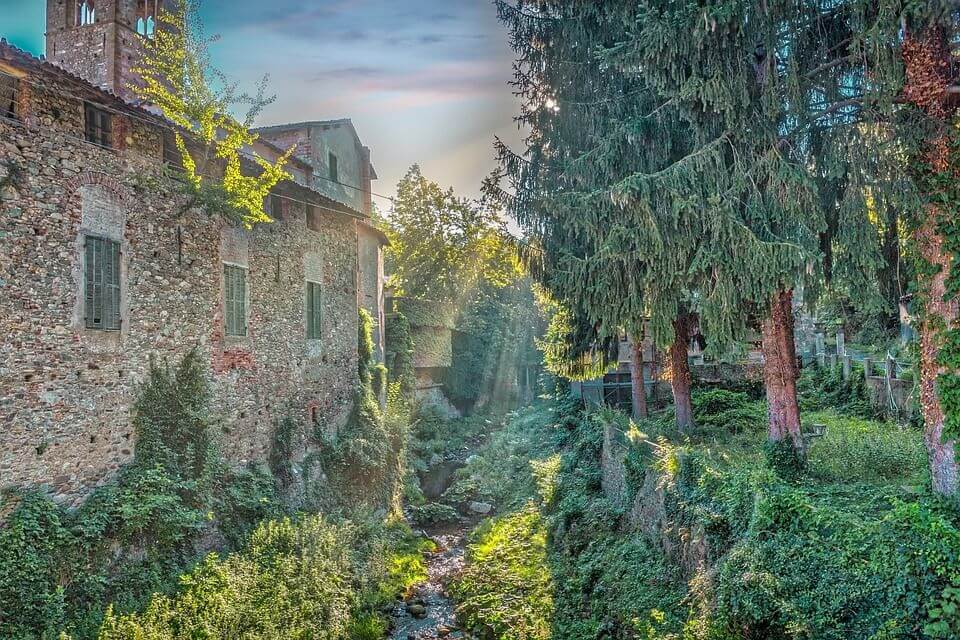 piedmont sunset. Piedmont is one of the cheapest places to live in Italy
