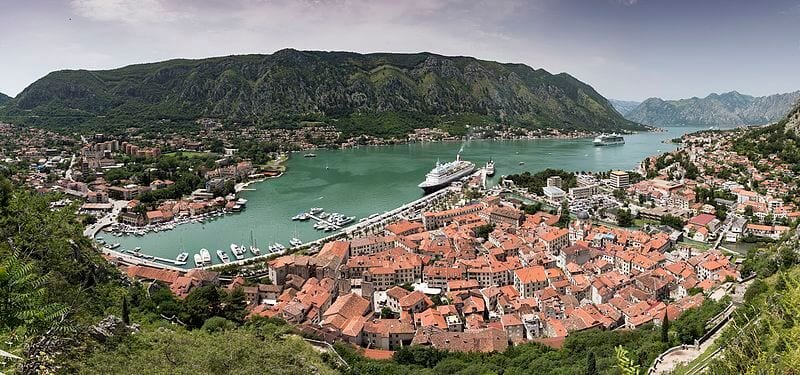 panorama view of kotor montenegro
