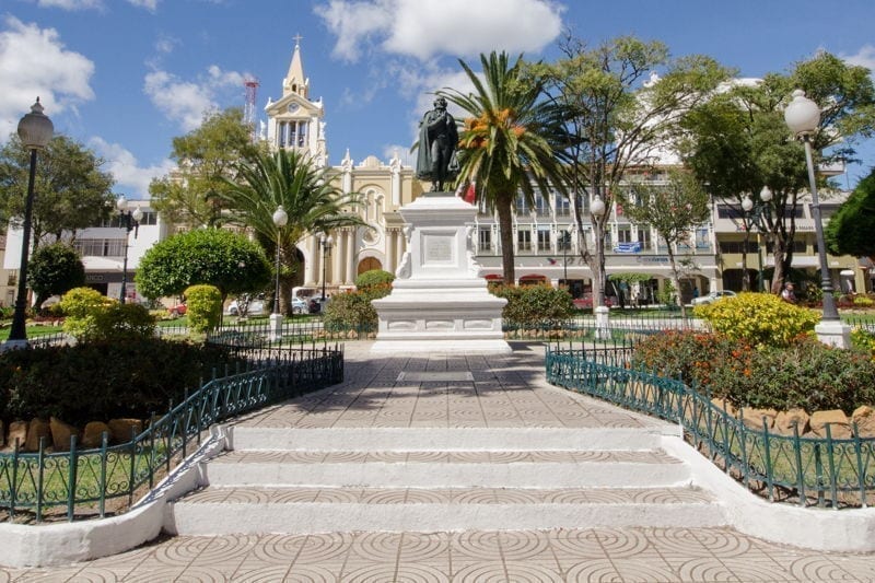 loja square in ecuador