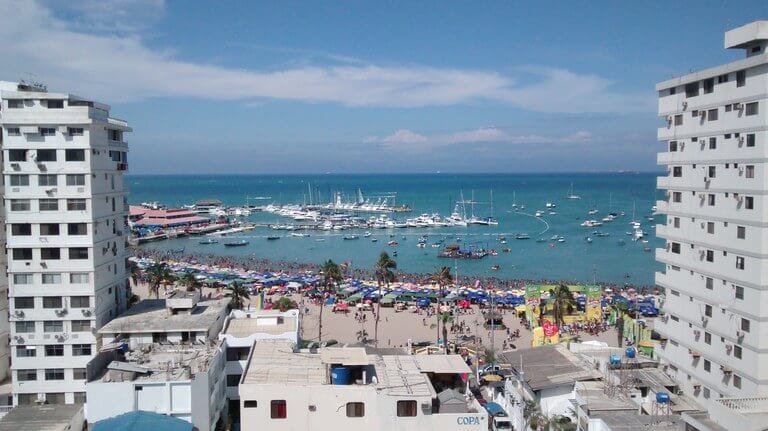 view from the phoenix in salinas ecuador