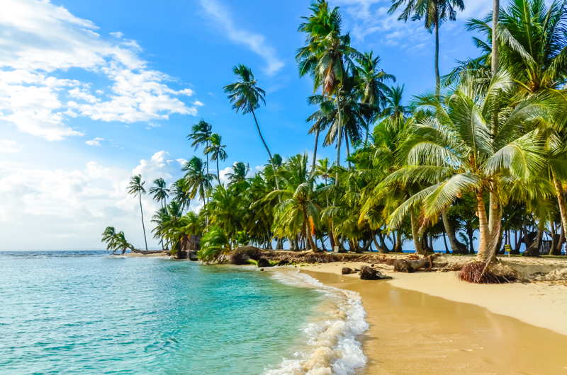 an empty beach san blas panama