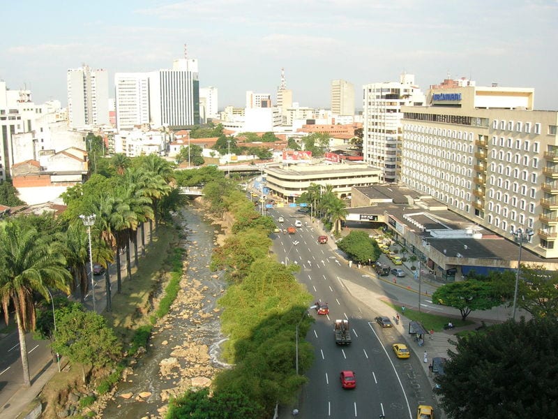 View across the city of Cali, Colombia