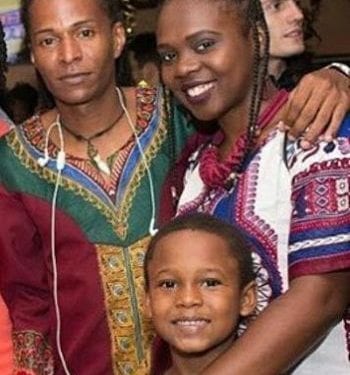 Jennyfer Williams and family in traditional clothes