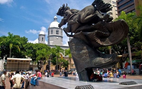 Plaza Boliva in Pereira, Colombia