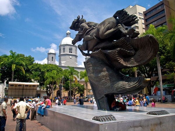 Plaza Boliva in Pereira, Colombia