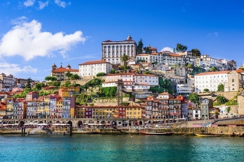 Porto, Portugal old town on the Douro River.