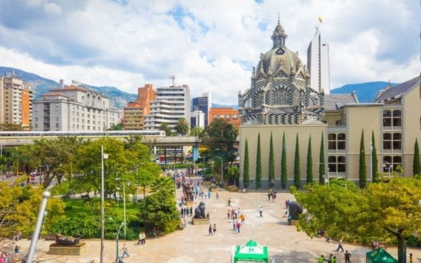 Botero square in Medellin, Colombia