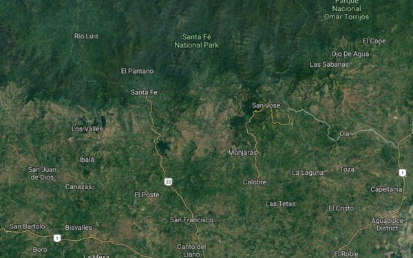 Map of the area